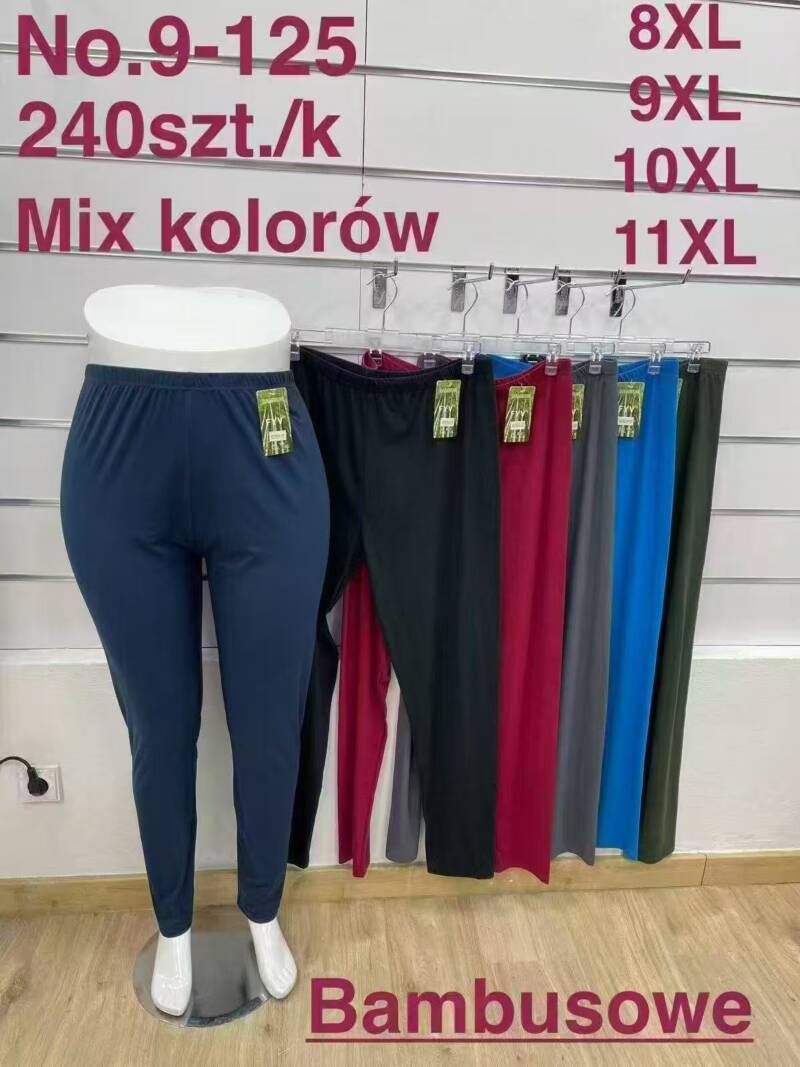 Leginsy damskie Roz 8XL-11XL, Mix kolor Paczka 10 szt